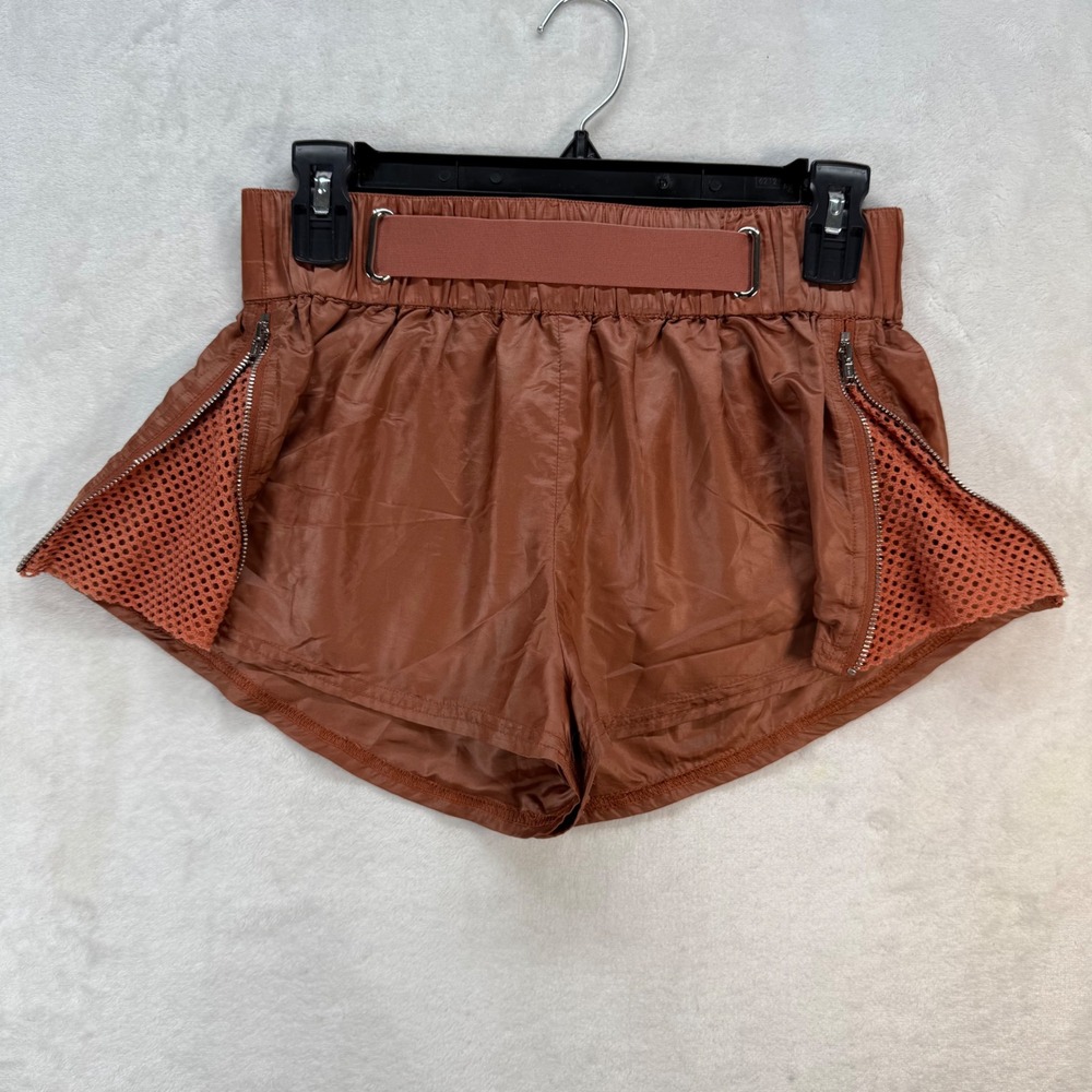 FP Movement Zippers Running Shorts High Waist‎ Athletic Copper Size S
